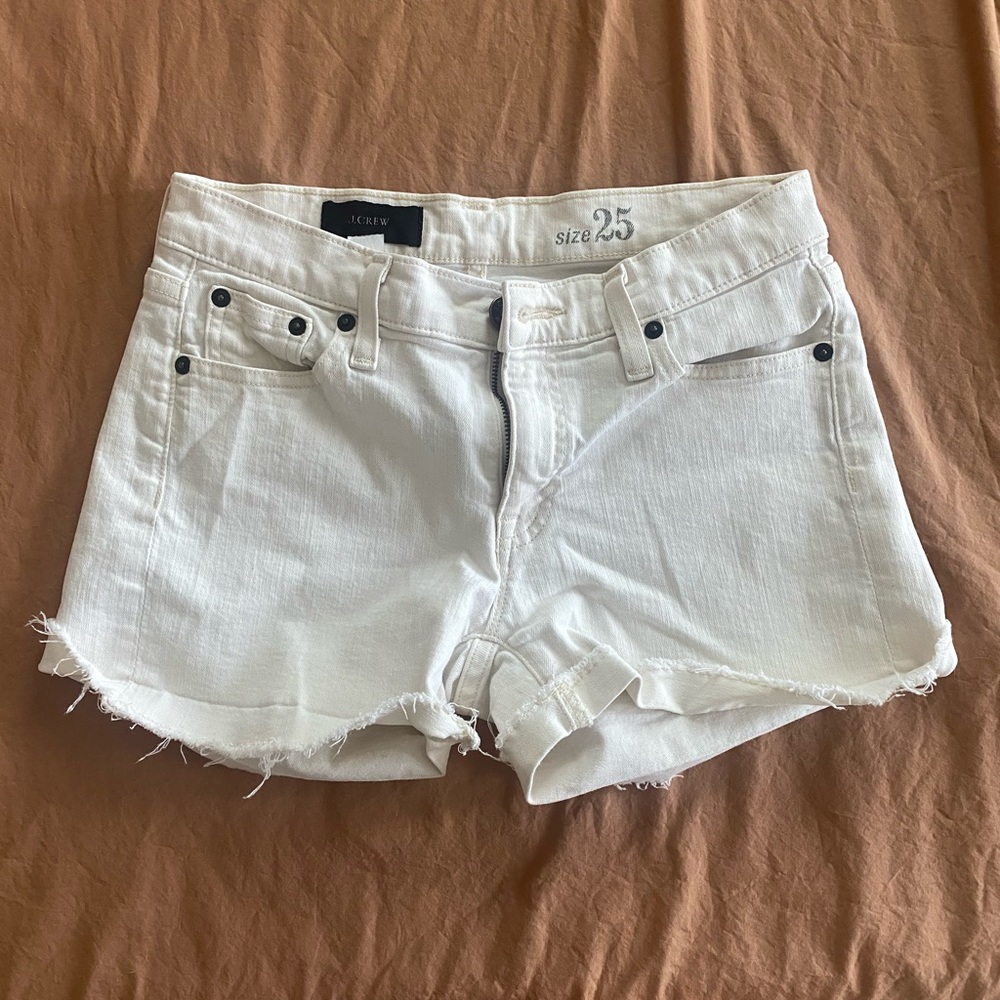 J.Crew Ecru Denim Shorts